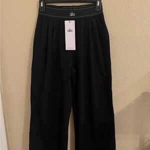ALO Yoga Black Trousers SIZE Small Black